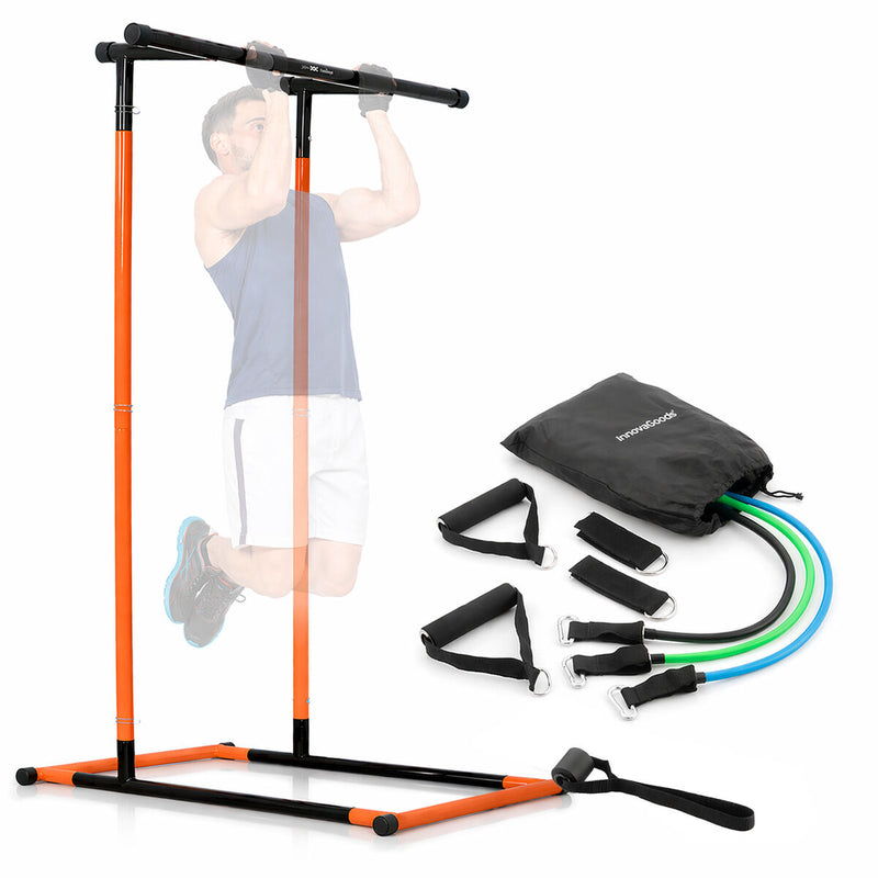 Pakke Pull-up Station Fitness og Sæt Modstandsbånd med Tilbehør og Træningsguide InnovaGoods