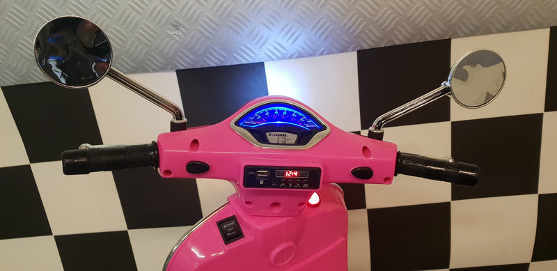 Vespa GTS 12V børnescooter med vindskærm