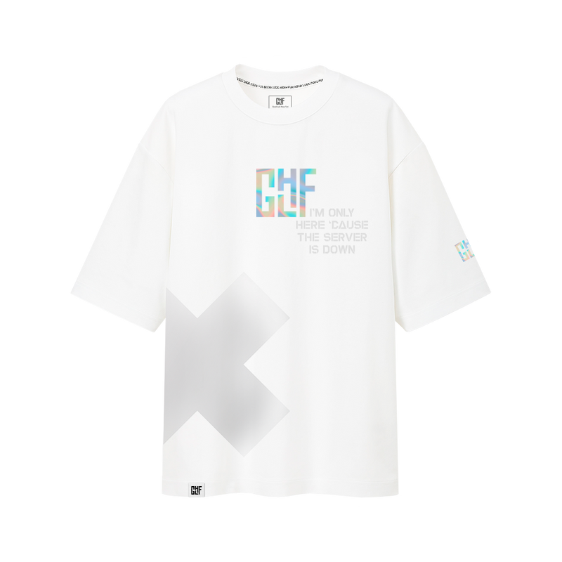 FragON - Server Down T-shirt hvid, L/XL