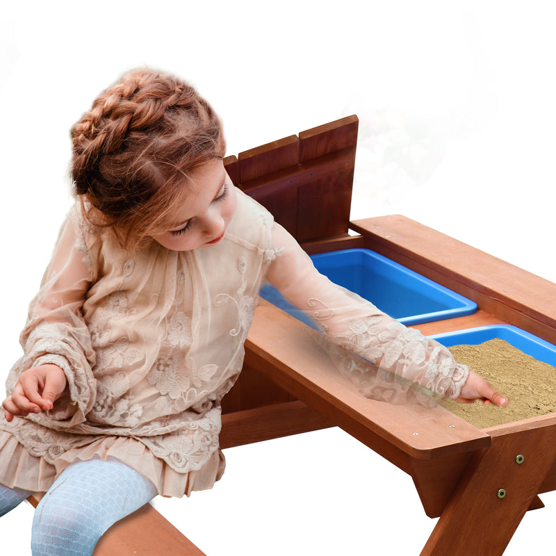 Sunny Dave Sand- og Vand Picnicbord - Brun
