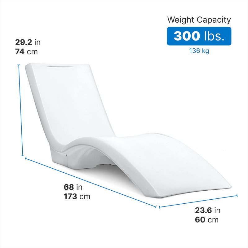 Step2 Vero Pool Lounger Pool Liggestol Hvid