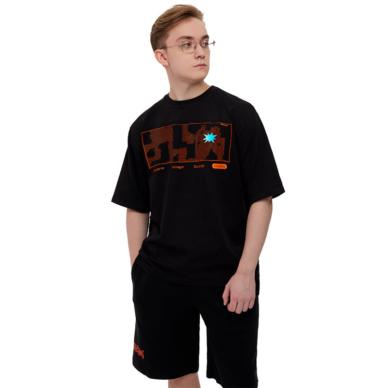 Virtus.pro T-shirt med hologram, farve: sort, størrelse
