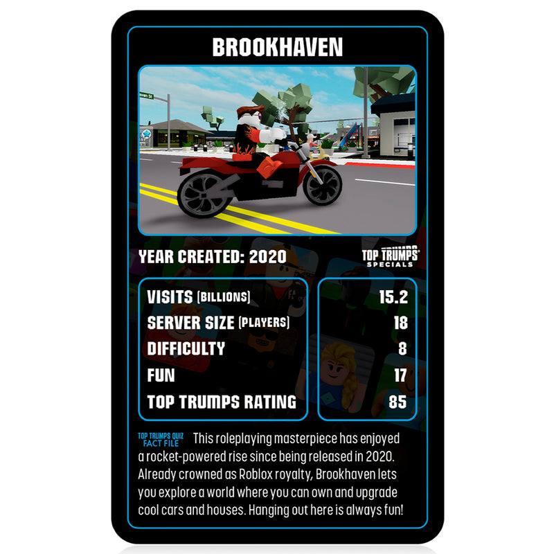Winning Moves Top Trumps - The Independent and Unofficial Guide to Roblox spil, engelsk