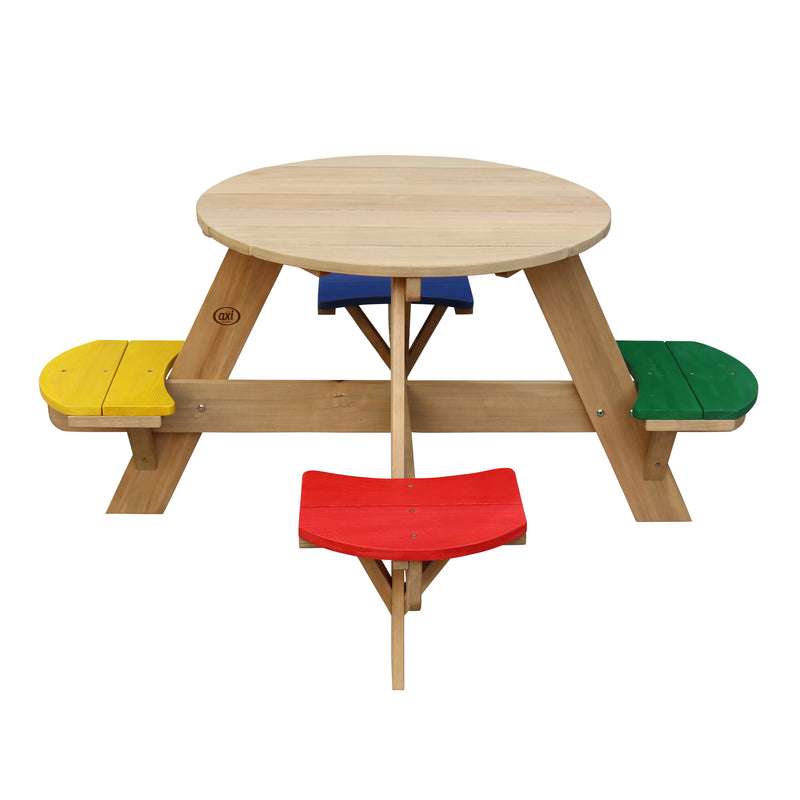 AXI UFO Picnicbord Rundt - Regnbue