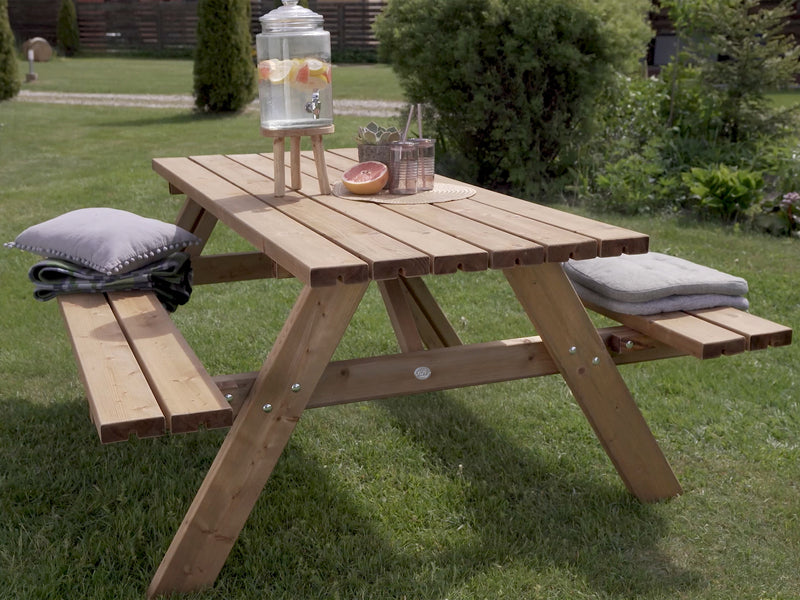 AXI Julie Picnicbord i træ Classic 177 x 154 cm - Brun