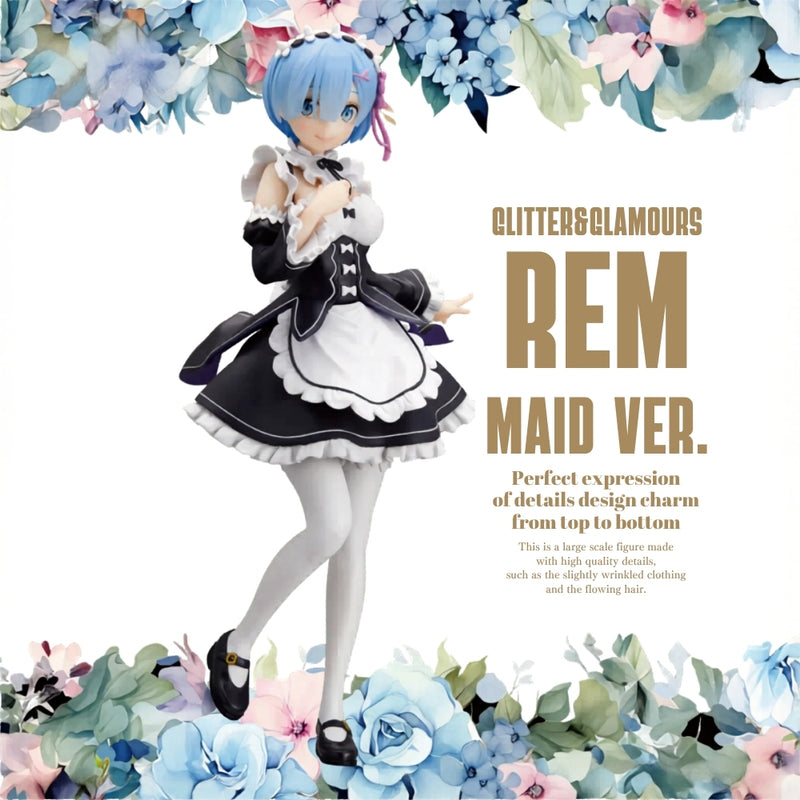 Bandai Re:Zero Starting Life in Another World Glitter & Glamours − Rem Maid Ver. figur