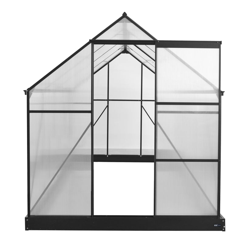 AXI Simon Drivhus Polycarbonat - Sort 310x190x207 cm