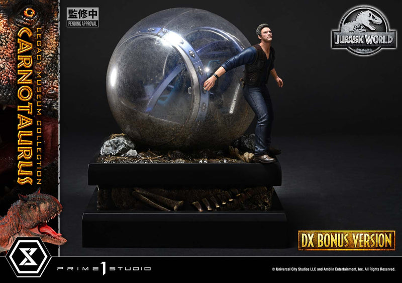 Prime 1 Studio Legacy Museum Collection Jurassic World: Fallen Kingdom (Film) Carnotaurus 1/15-skala DX Bonus