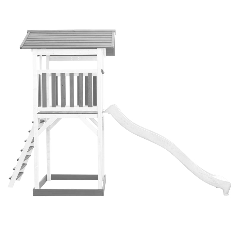 AXI Beach Tower Legetårn Grå/Hvid - Hvid Rutsjebane