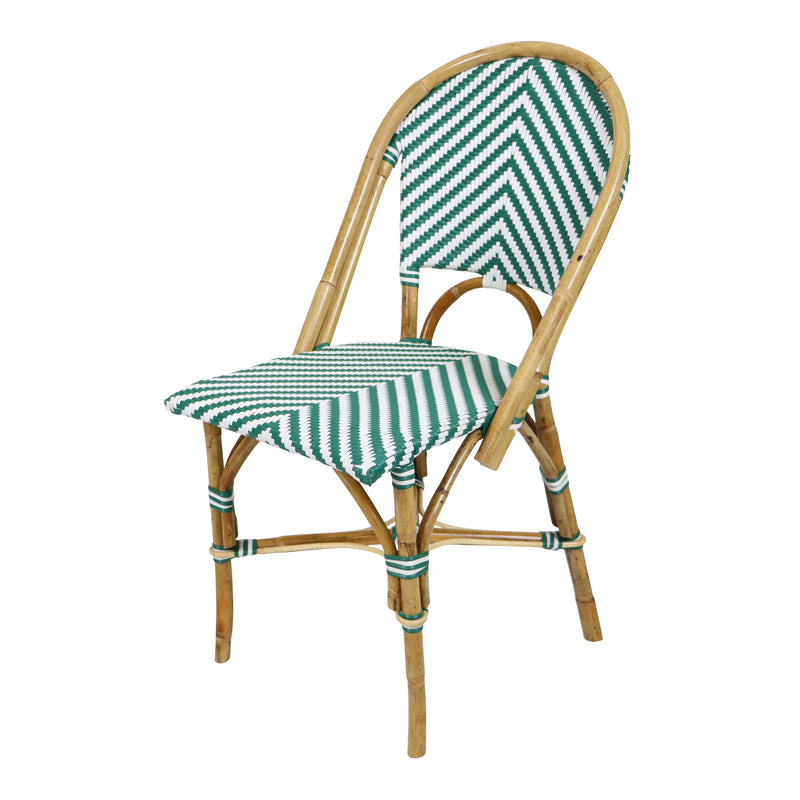 AXI Jacqueline Rattan Bistrosæt - Grøn/Hvid