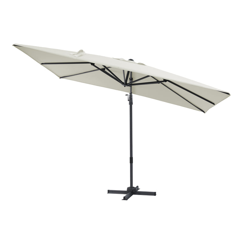 AXI Milad Premium Hængeparasol 200x300cm - Grå/Beige