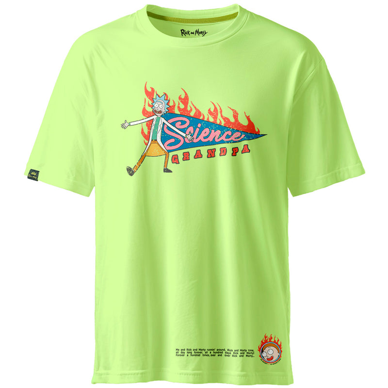 Rick and Morty Science Grandpa T-shirt lysegrøn