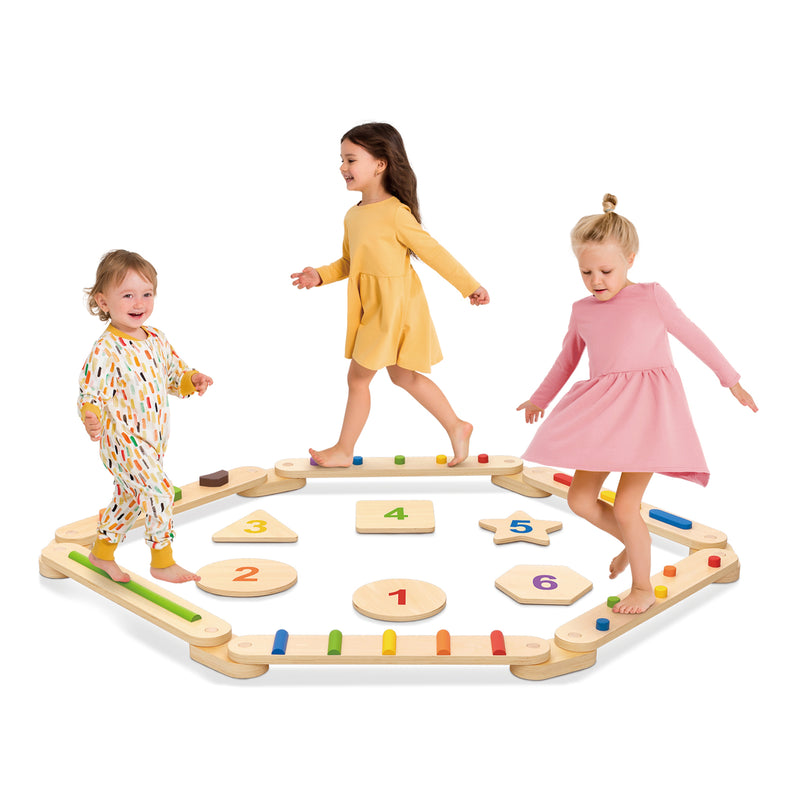Tooky Toy Træbalancebane og Balancesten
