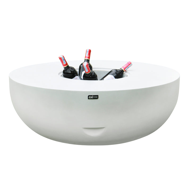 AXI Brandon 2-i-1 ståbord / sidebord & køler – Kalkstenslook