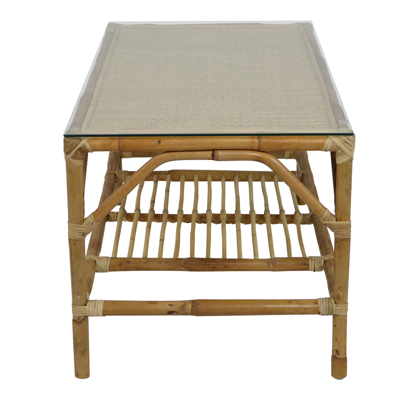 AXI Mary Rattan Loungesæt – 4 dele med sofa, bord og 2 stole Natur/hvid