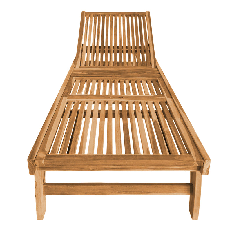 AXI Wayne Teak Liggestol med hjul