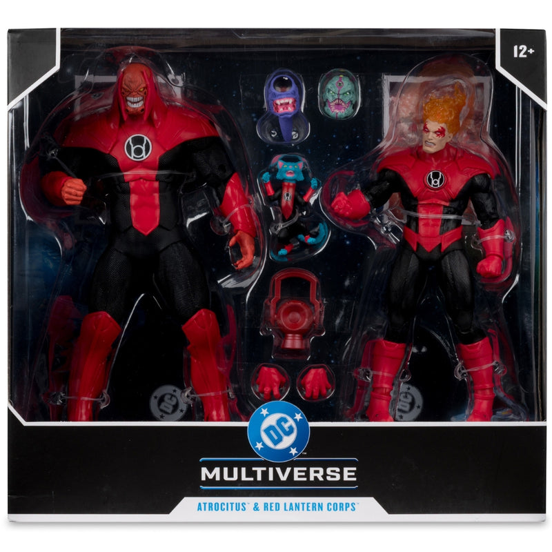 DC Multiverse Atrocitus and Red Lantern Corps (Green Lantern) 7 tommer actionfigurer McFarlane Toys