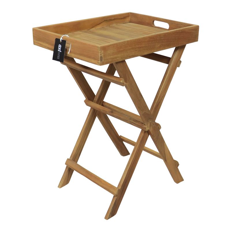 AXI Inda Teak Sidebord sammenklappeligt med aftagelig bakke