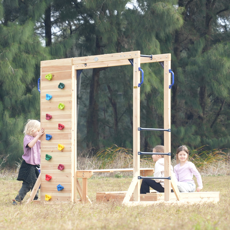 AXI Dex Klatrestativ med Sandkasse, Monkey Bars og Picnicbord