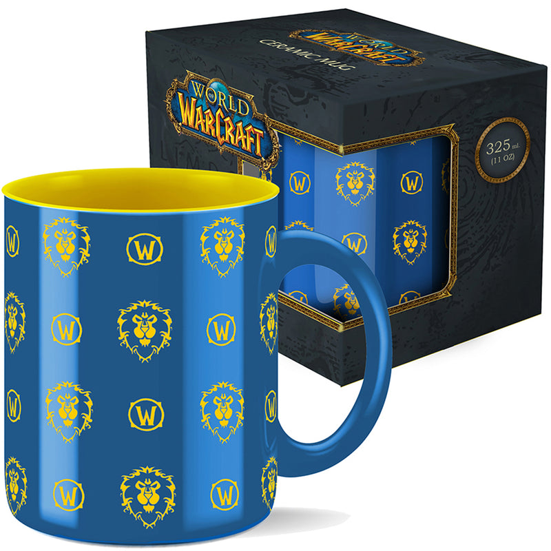 Krus World of Warcraft: Alliance (mønster), 11 OZ (325 ml) med gaveæske