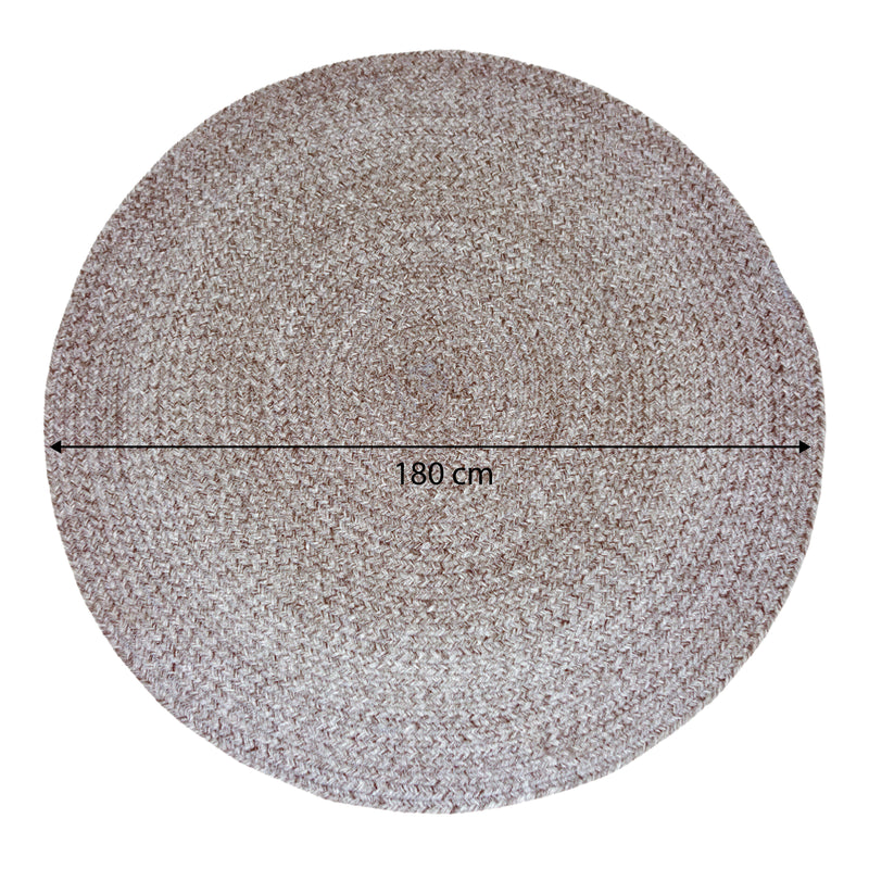 AXI Corfu Udendørs Tæppe – Rund – Ø 180 cm – Brun