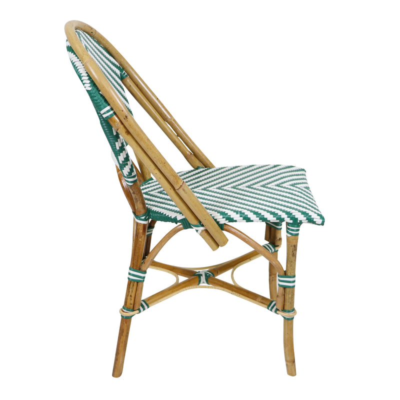 AXI Jacqueline Rattan Bistrosæt - Grøn/Hvid