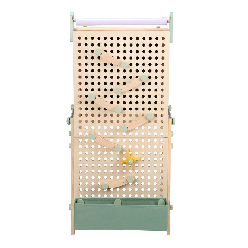Sunny Mika Activity Easel med Pegboard – Natur Brun