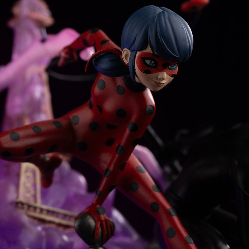 Iron Studios Miraculous 10Th Anniversary - Lady Bug And Cat Noir Art Scale 1/10