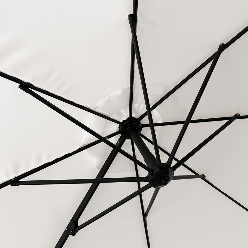 AXI Solea Hængeparasol Ø 300cm Antracit/Beige