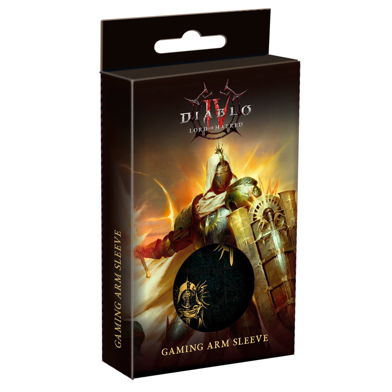 Diablo 4 sømløst gaming-armærme - Lord of Hatred Paladin, sort