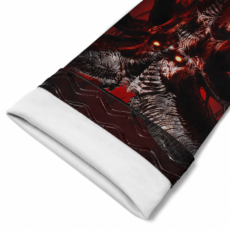 Diablo 4 sømløst gaming-armærme - Lord of Hatred Mephisto, sort