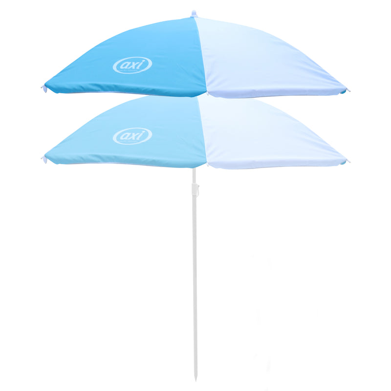 AXI Parasol Ø125 cm - Blå/Hvid