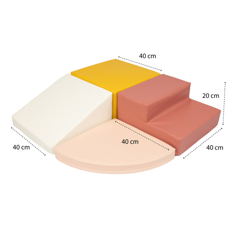 Sunny Sena Skumblokke – 4-dele - Lyserød