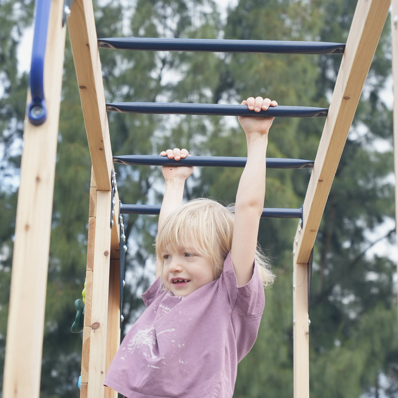 AXI Dex Klatrestativ med Sandkasse, Monkey Bars og Picnicbord
