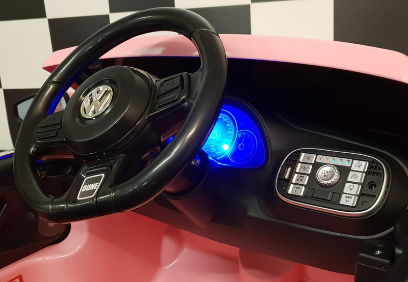 Volkswagen Beetle 12V elbil til børn – pink