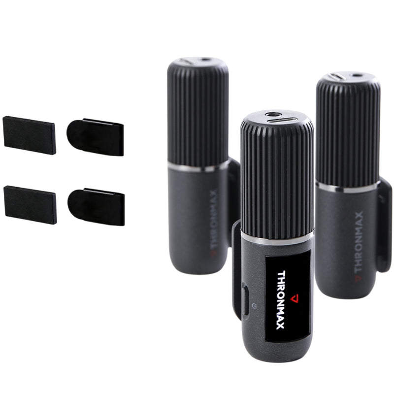 THRONMAX C2 Compact Wireless Space 2.4 GHz trådløst mikrofonsæt (3 stk.), sort