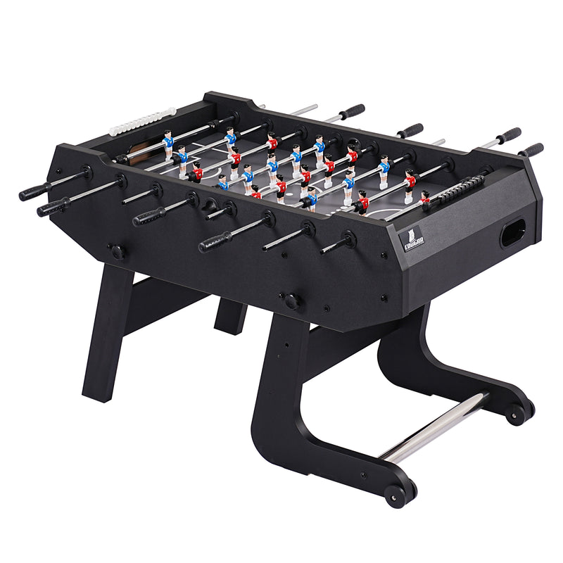 Cougar Powerkick Pro sammenklappeligt Fodboldbord Sort – Gråt Spillefelt