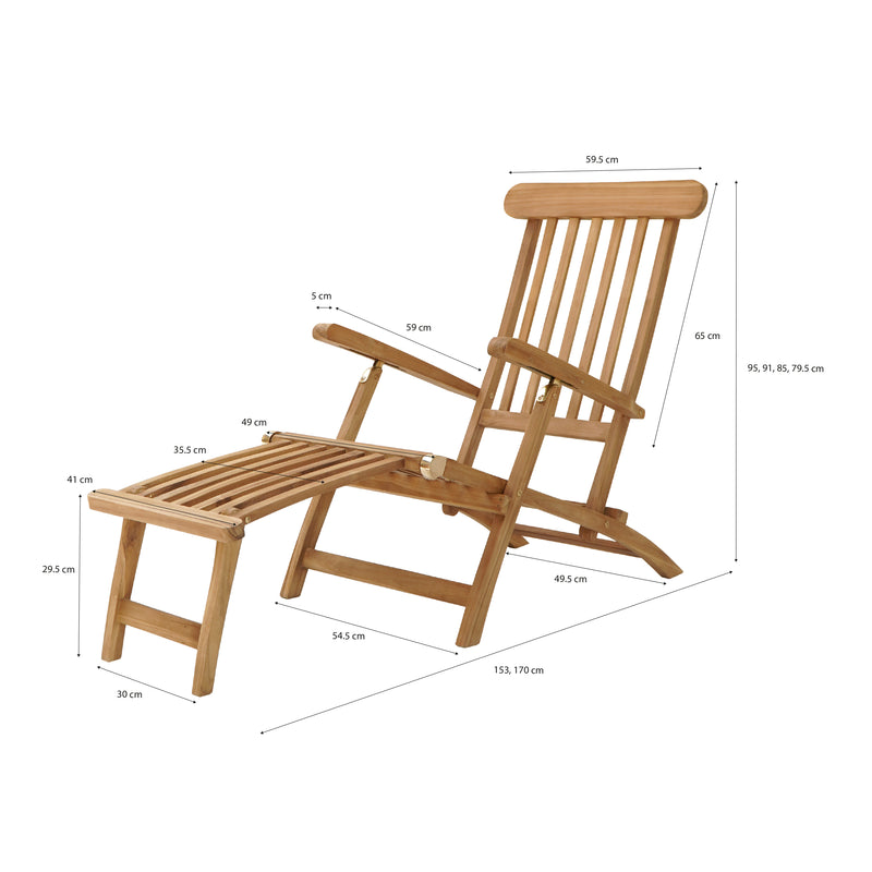 AXI Costa Dækstol - Teak