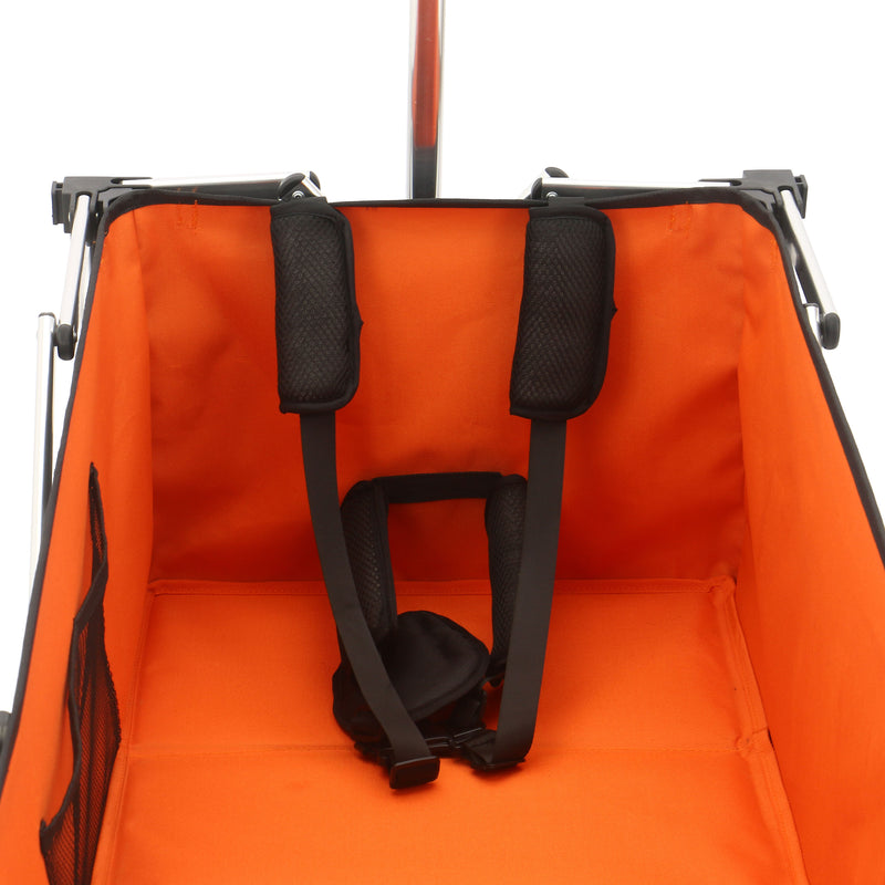 AXI SB151 sammenklappelig Strandvogn Aluminium - Sort/orange