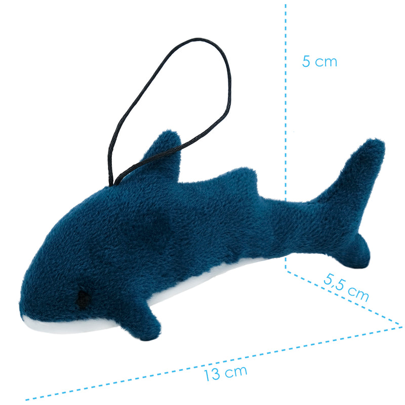Plysnøglering WP MERCHANDISE haj Ollie, 13 cm, turkis