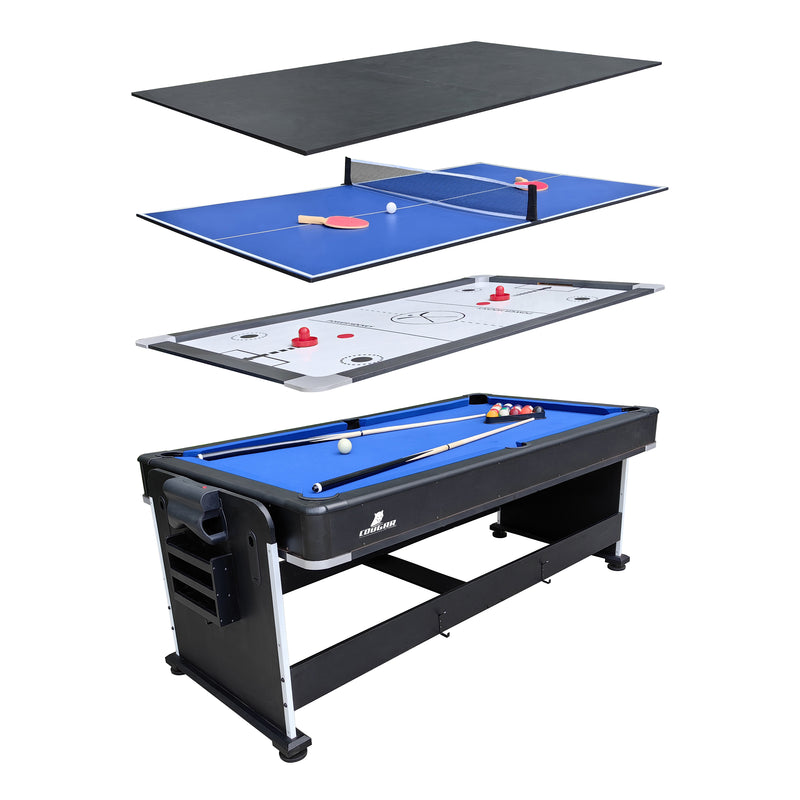 Cougar 4-in-1 Multi Spilbord - Sort
