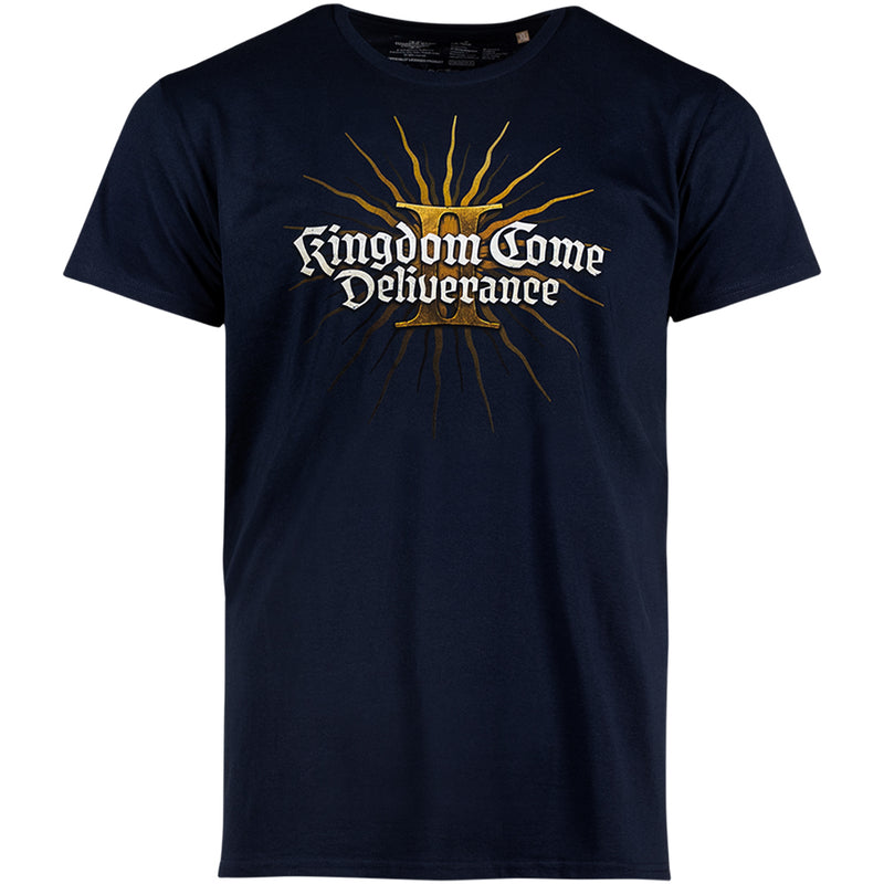 Kingdom Come Deliverance II logo - T-shirt marineblå