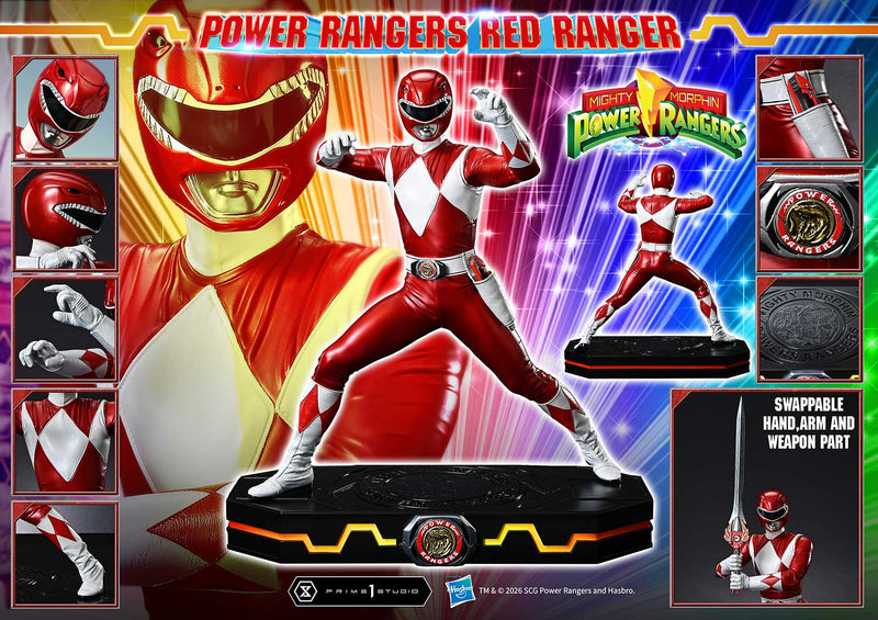Prime 1 Studio Premium Masterline Mighty Morphin Power Rangers Red Ranger