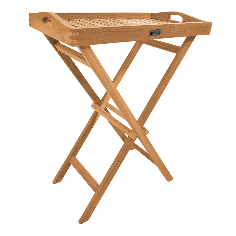 AXI Lora Teak Sidebord sammenklappeligt med aftagelig bakke