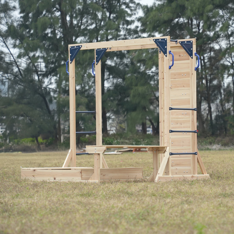 AXI Dex Klatrestativ med Sandkasse, Monkey Bars og Picnicbord
