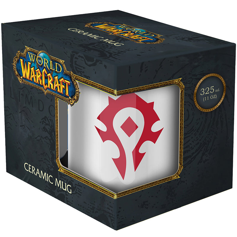 Krus World of Warcraft: Horde (hvid) - 11 OZ (325 ml), med gaveæske