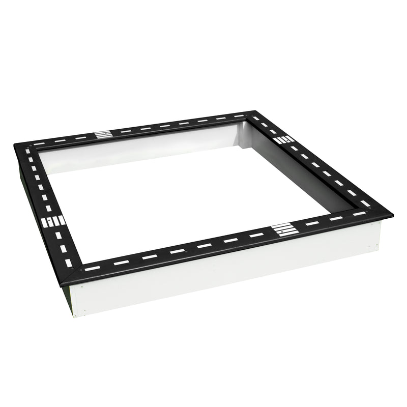 Sunny Sandy Sandkasse 127 x 127 cm med Racerbane - Sort/Hvid