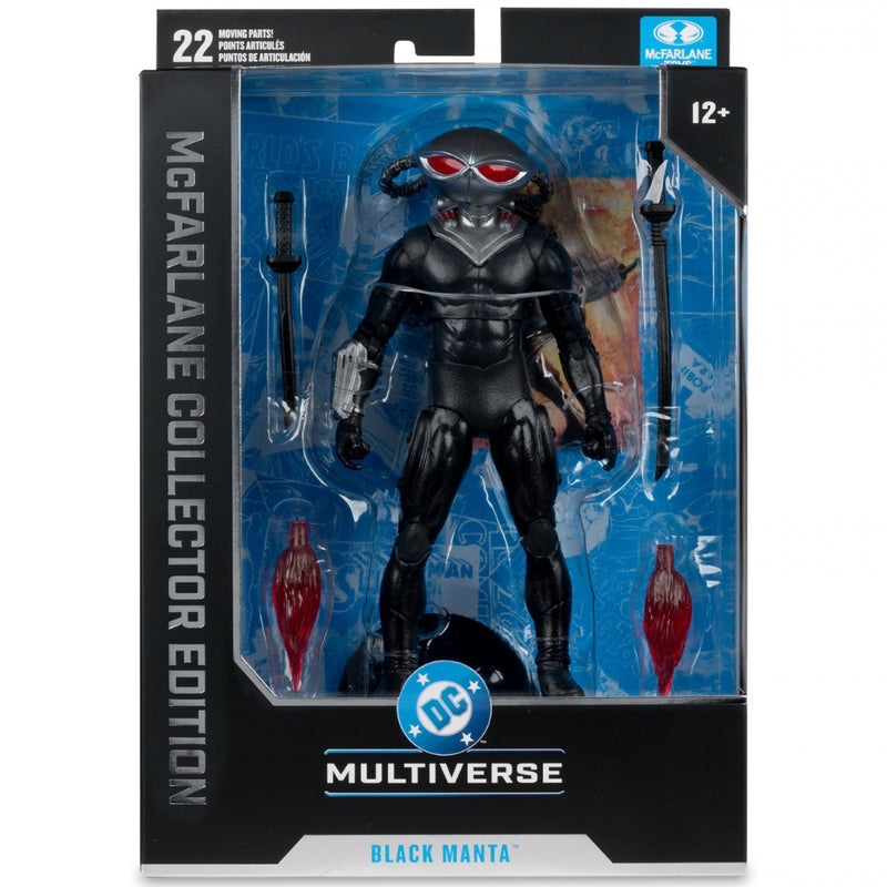 DC Multiverse Black Manta (DC Classic) 7 tommer deluxe actionfigur McFarlane Collector Edition #68