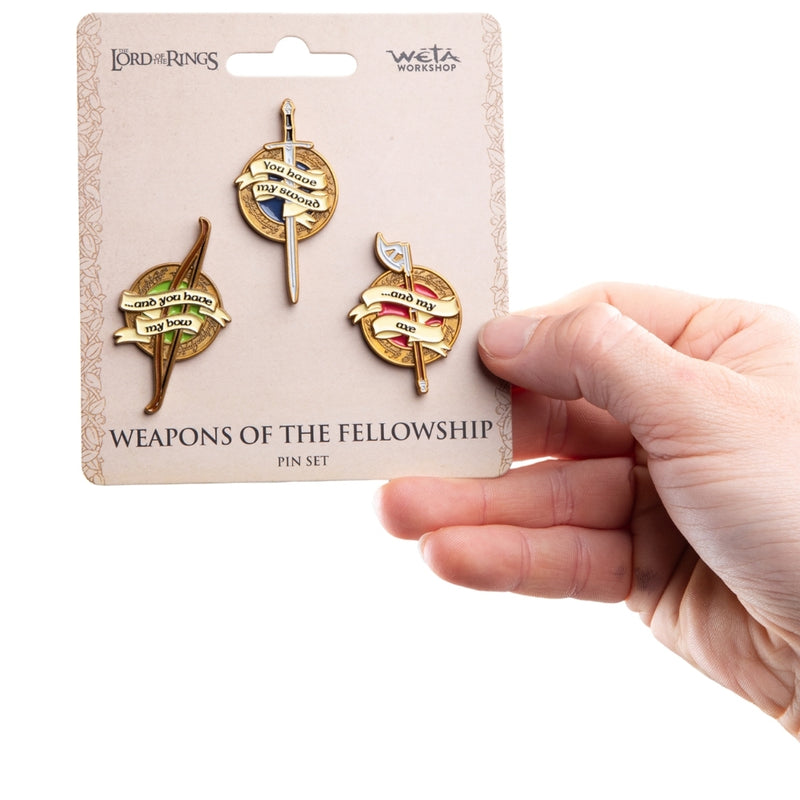Weta Workshop The Lord of the Rings Trilogy pinsæt - Weapons of the Fellowship