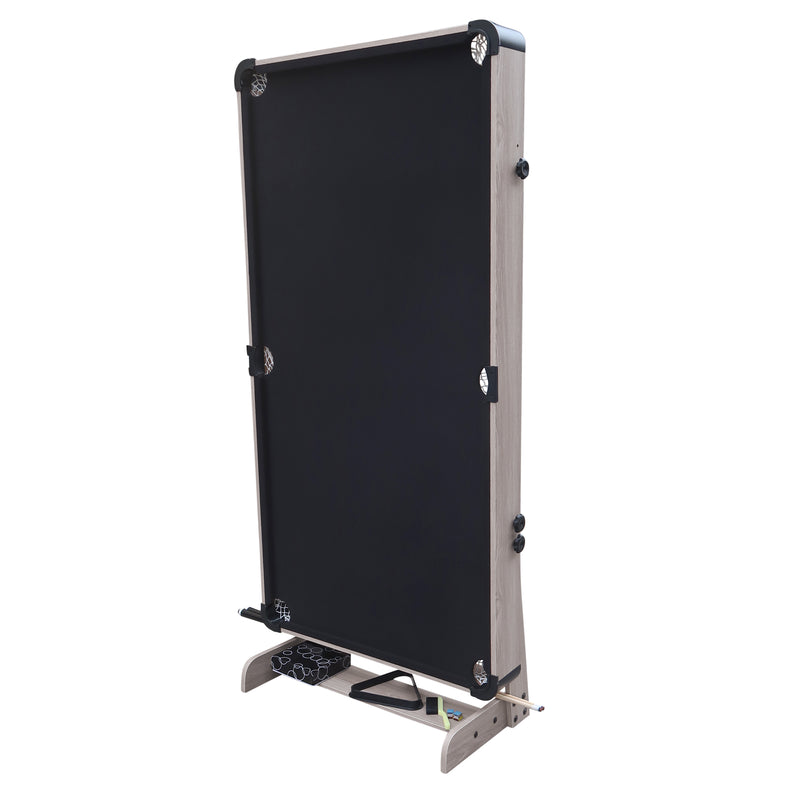 Cougar Hustle XL sammenklappeligt Poolbord - Oak/Sort
